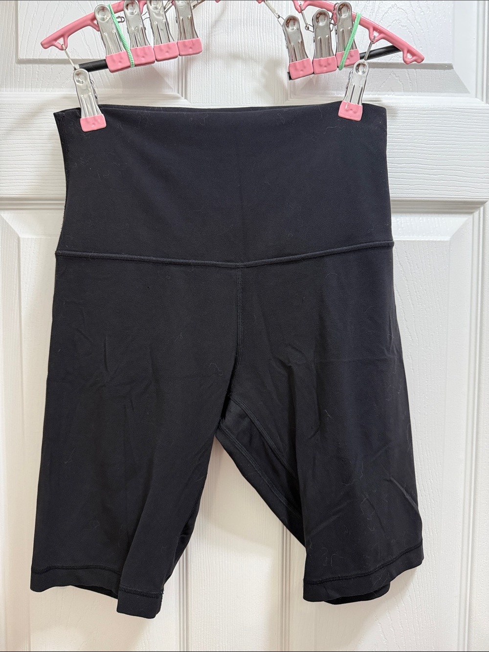 Lululemon Align Black High-Rise Bike Shorts 11”, sz 8